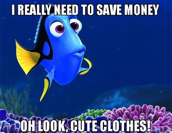 Dory the fish saving money