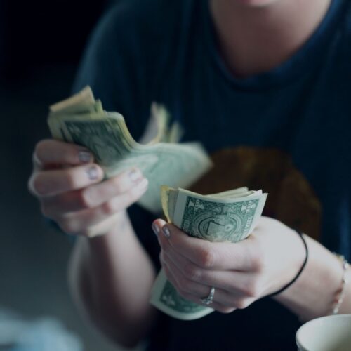 Woman Spending Money