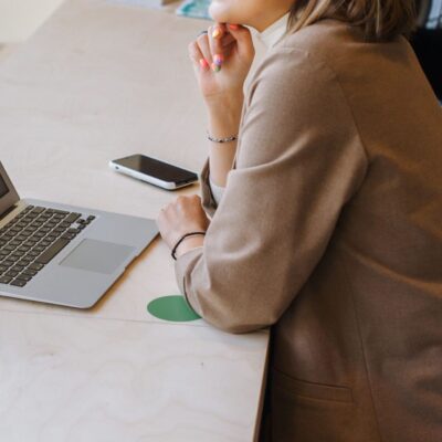 Woman Reading Email - Financial News